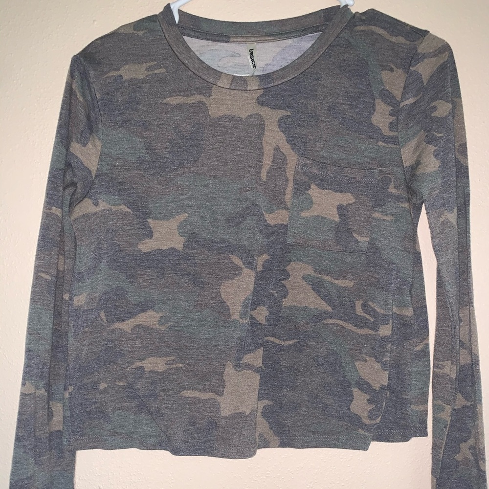 Camo Crop Top